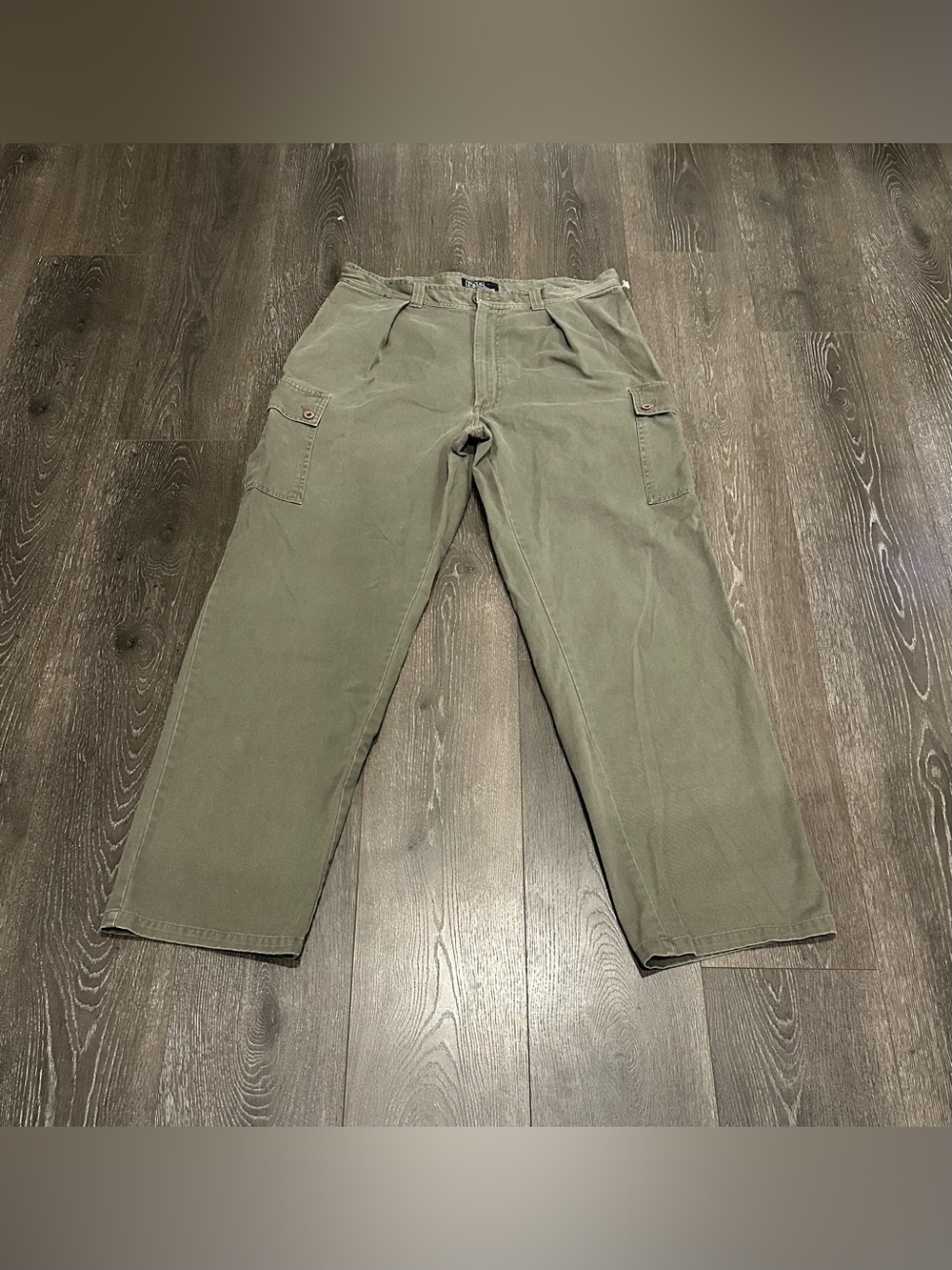 Polo Ralph Lauren Olive Green Cargo Pants Military Utility Sz36.x32
